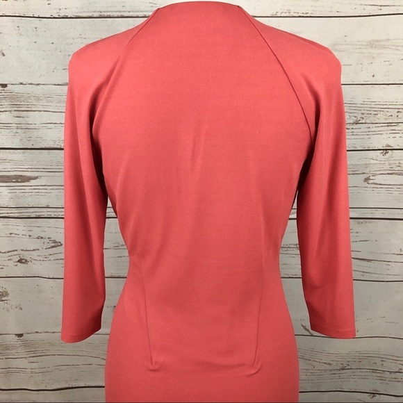 Roberto Cavalli Pink Coral Gold Sheath Dress - Picture 6 of 8